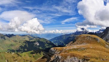 Panoramic view of mountains and cloudy sky | © www.wikipedia.com